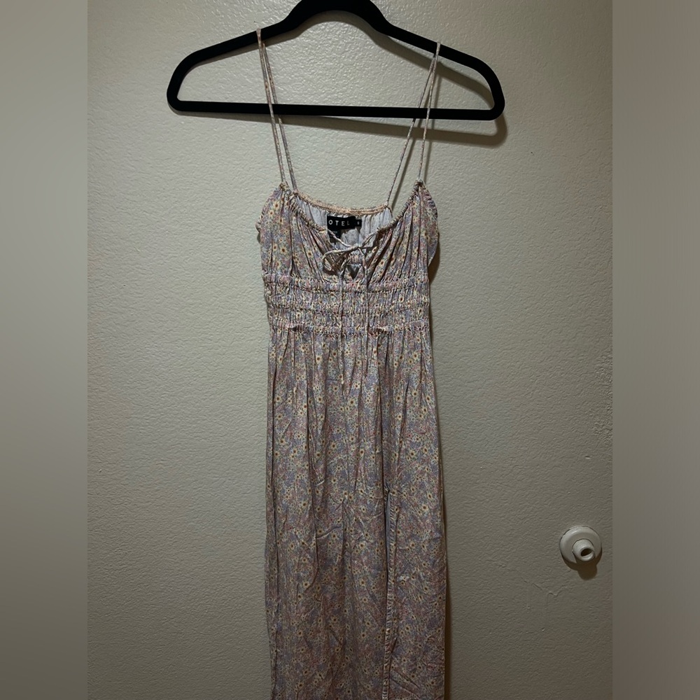Floral light pastel flowy dress